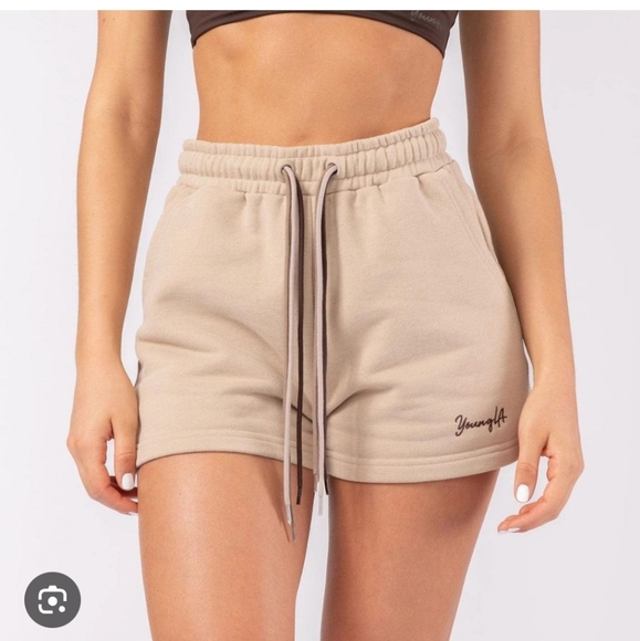 Youngla triple string sweat shorts - Picture 2 of 8